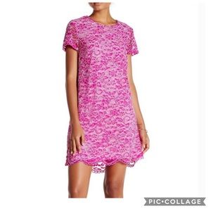Cece pink lace dress